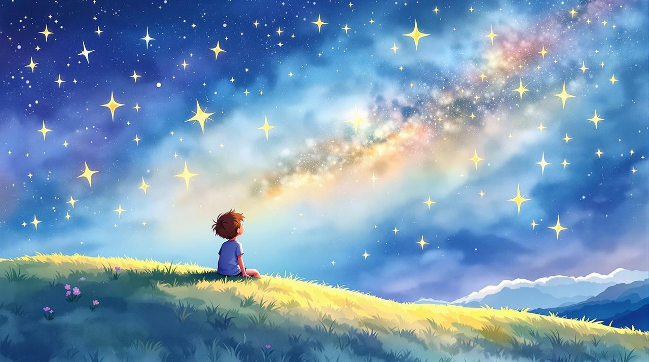 在线视频导航 - 手绘动画短片：星空之梦 投稿封面
